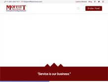 Tablet Screenshot of moffittservices.com